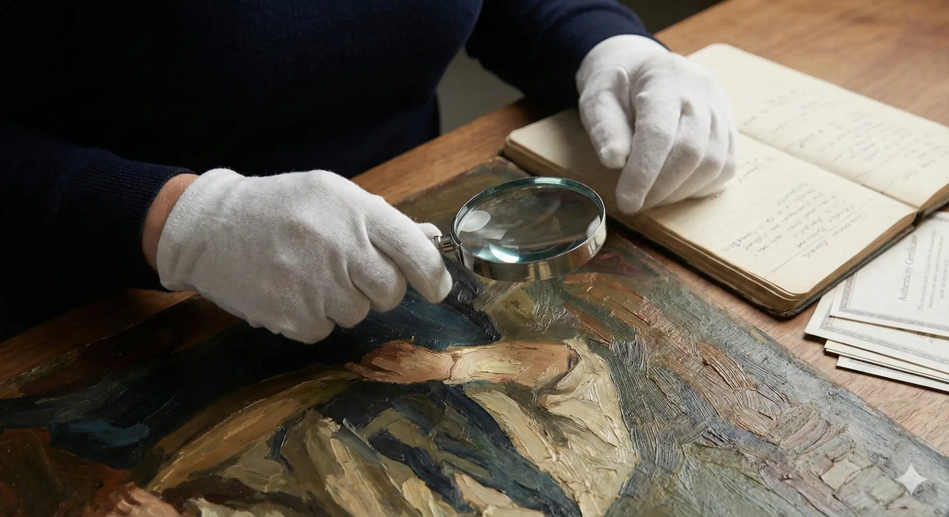 Detalle de un proceso de tasación profesional con herramientas de análisis.